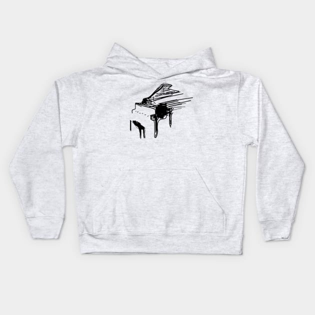 Piano Kids Hoodie by vivalarevolucio